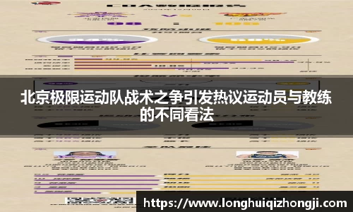 北京极限运动队战术之争引发热议运动员与教练的不同看法